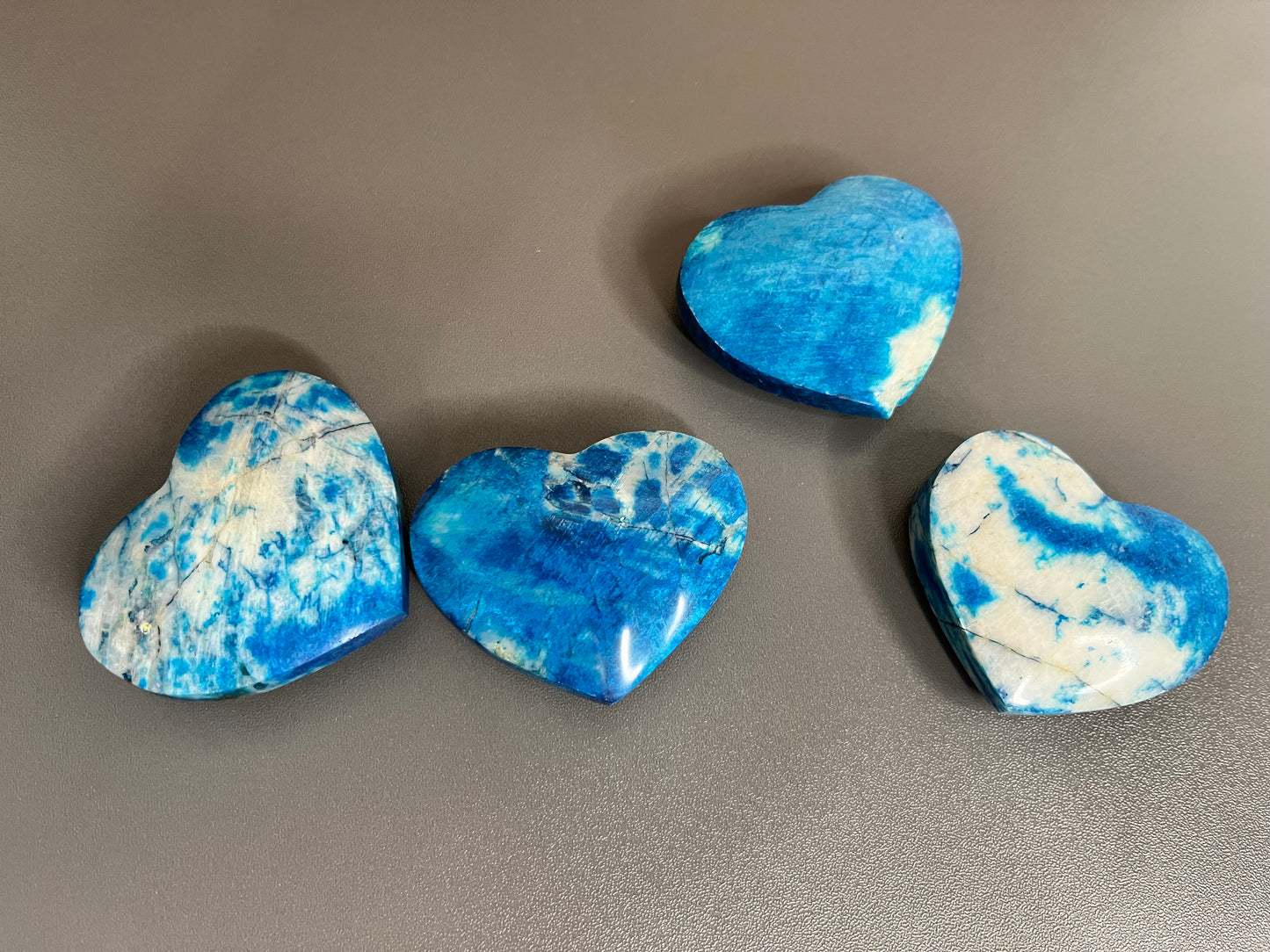 Dyed Blue Moonstone Heart