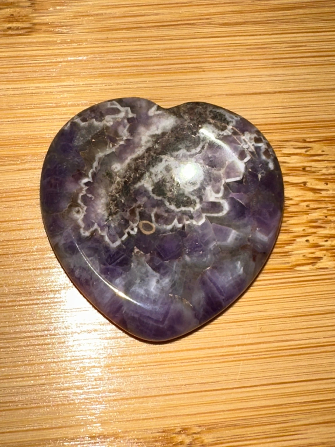 Dream Amethyst Heart Worry Stone 1