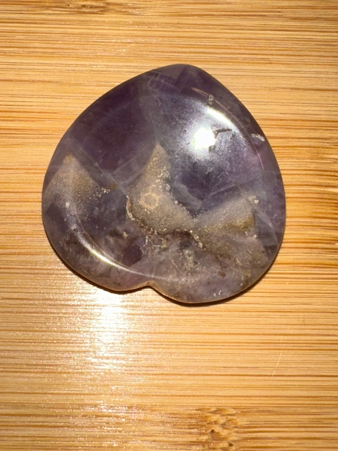 Dream Amethyst Heart Worry Stone 3