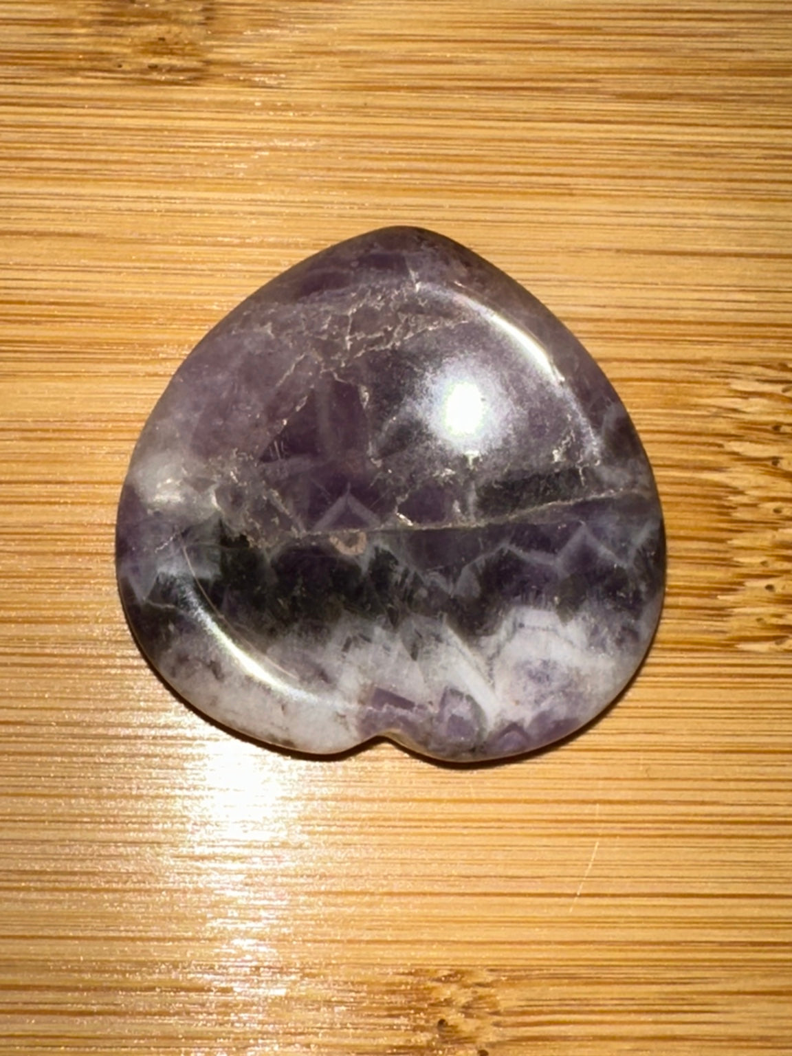 Dream Amethyst Heart Worry Stone 4
