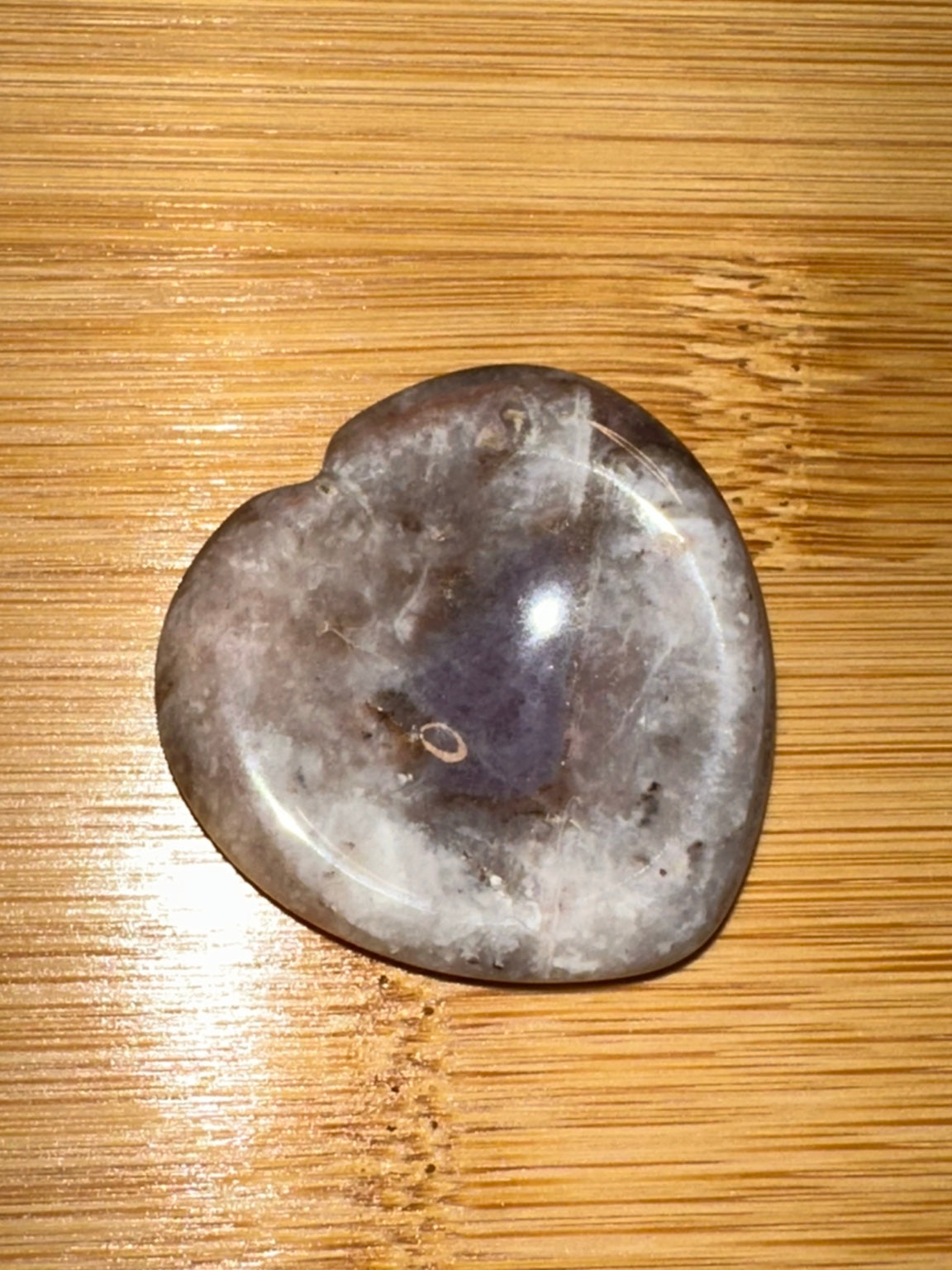 Dream Amethyst Heart Worry Stone 5