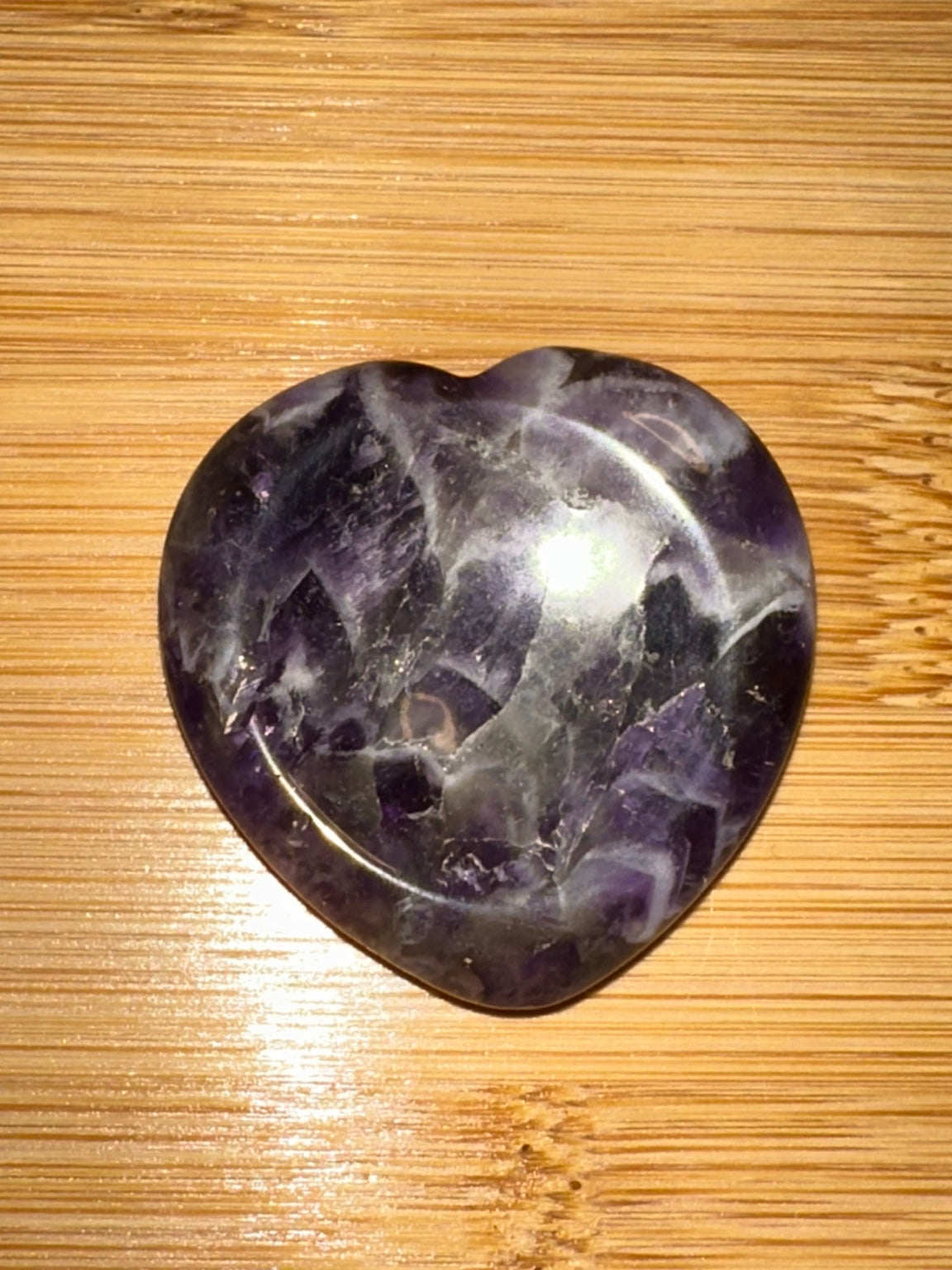 Dream Amethyst Heart Worry Stone 7