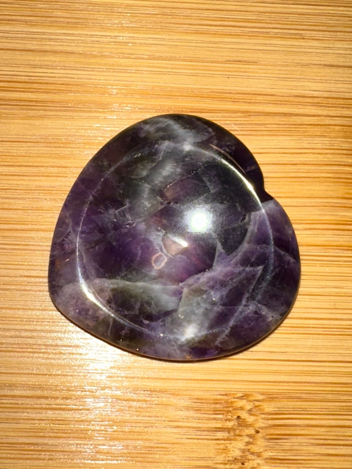 Dream Amethyst Heart Worry Stone 8