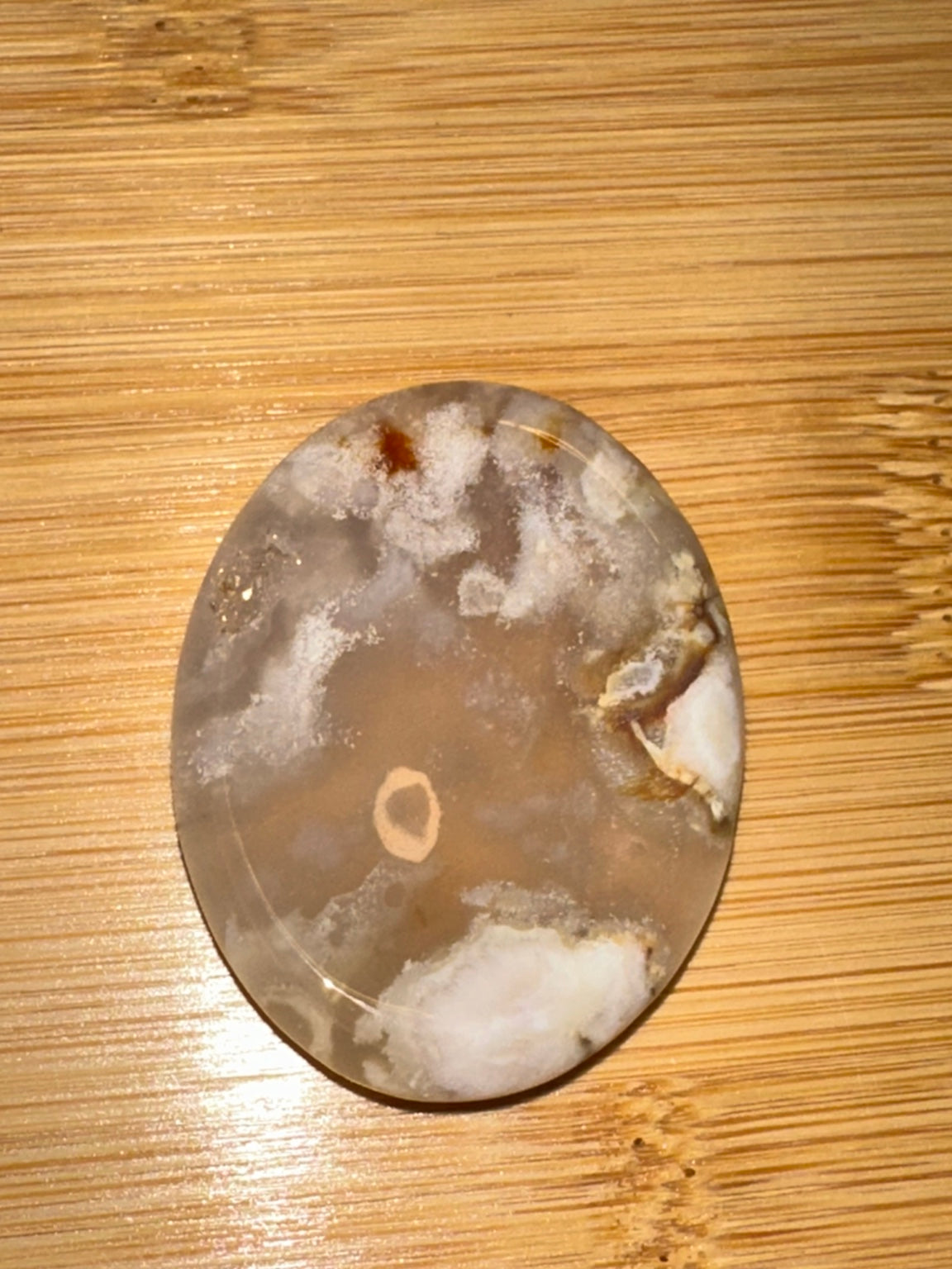 Flower Agate Regular Worry Stone 1
