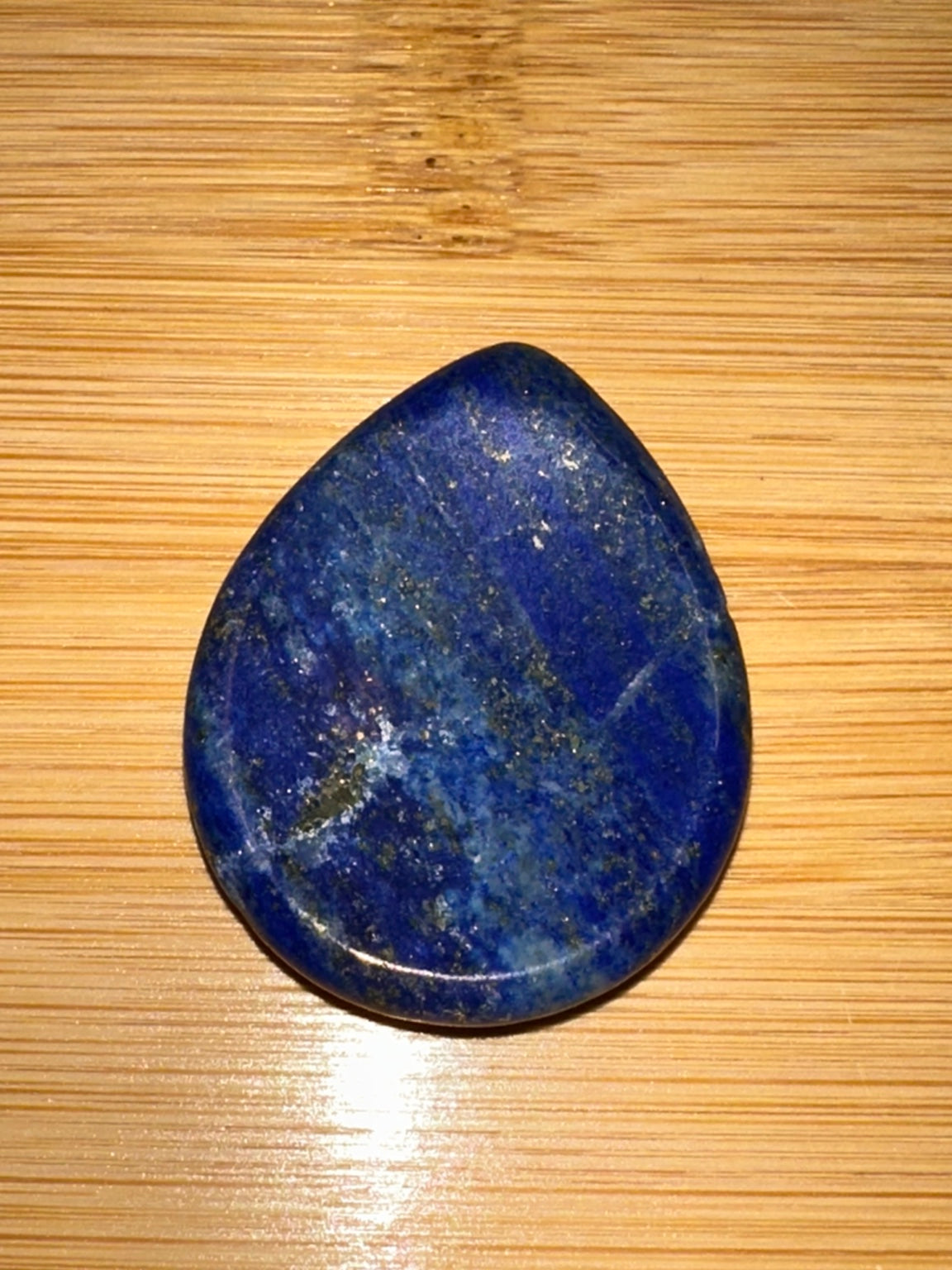 Lapis Lazuli Teardrop Worry Stone 1