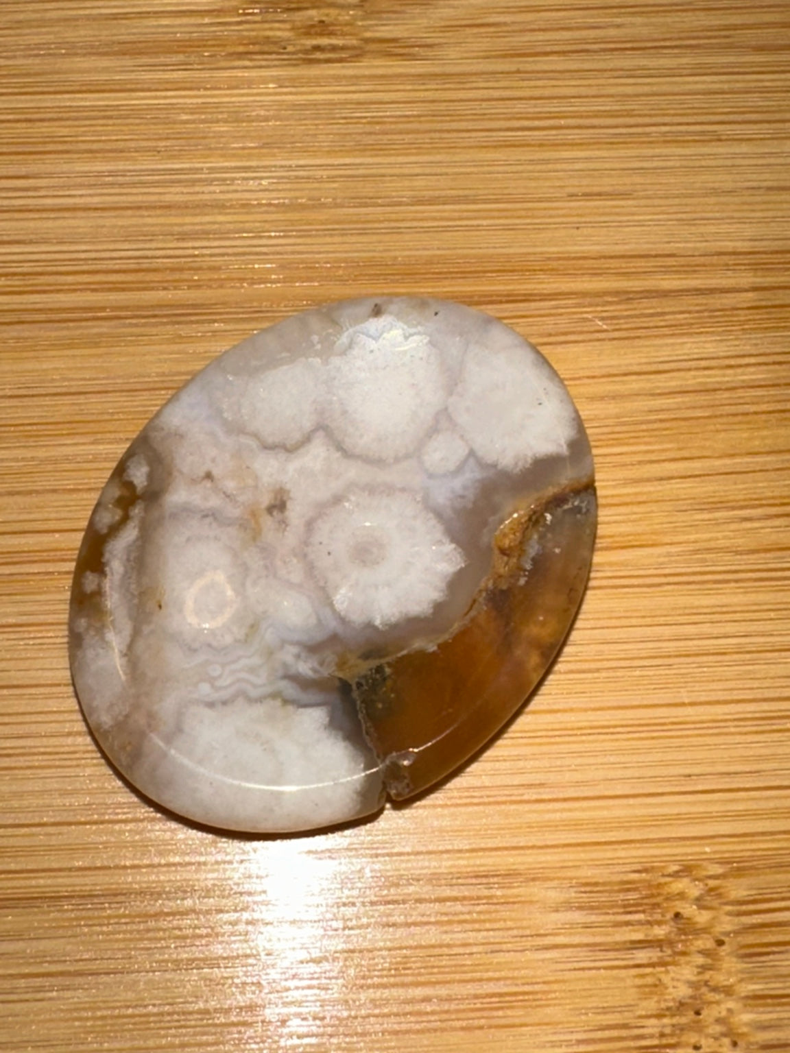 Moss Agate Regular Worry Stone 1