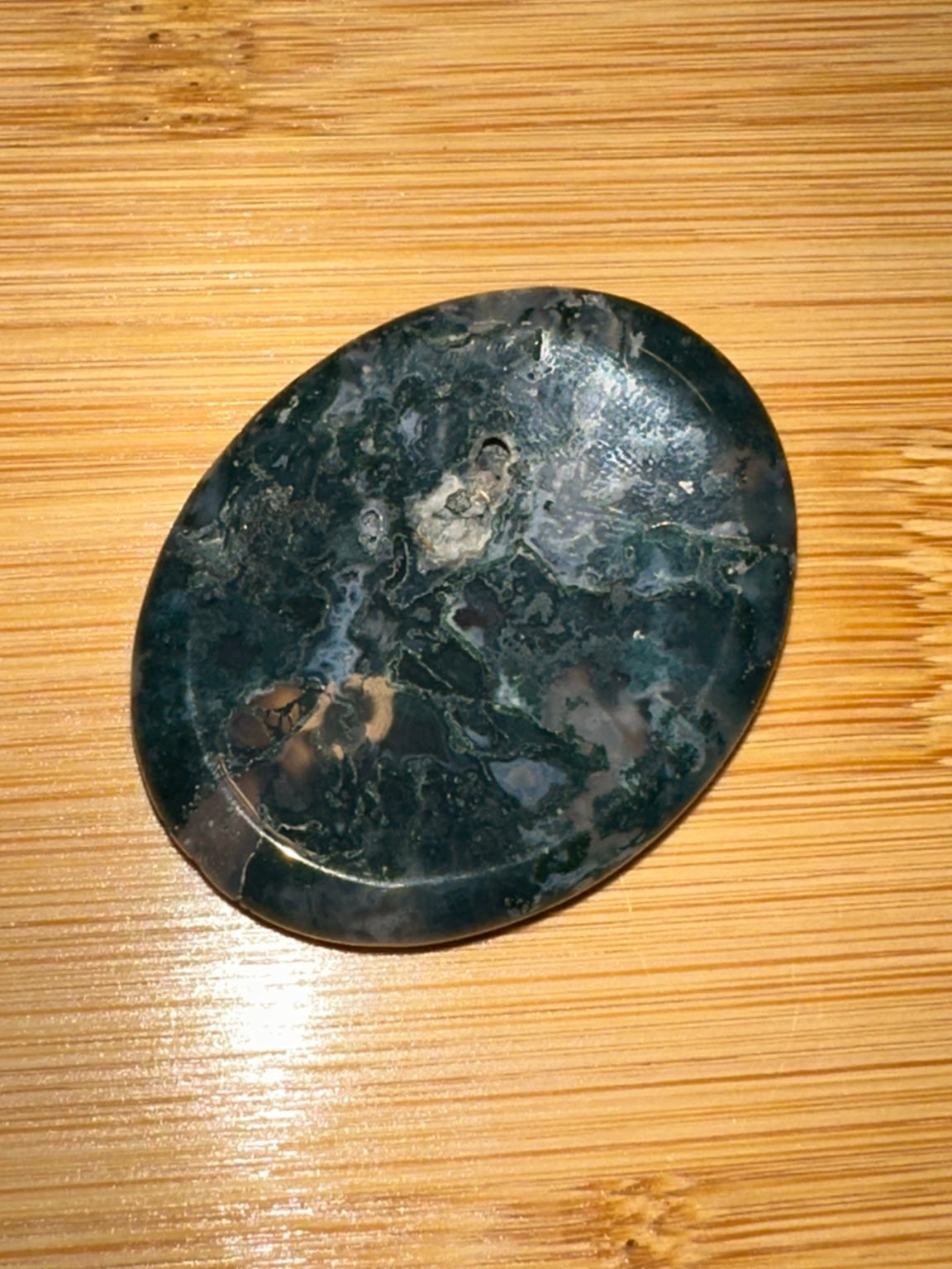 Moss Agate Regular Worry Stone 2