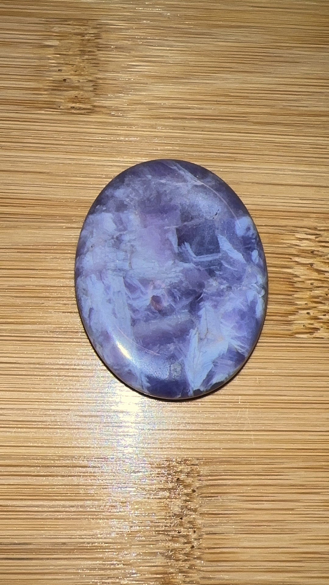 Purple Fluorite Regular Worry Stone 1